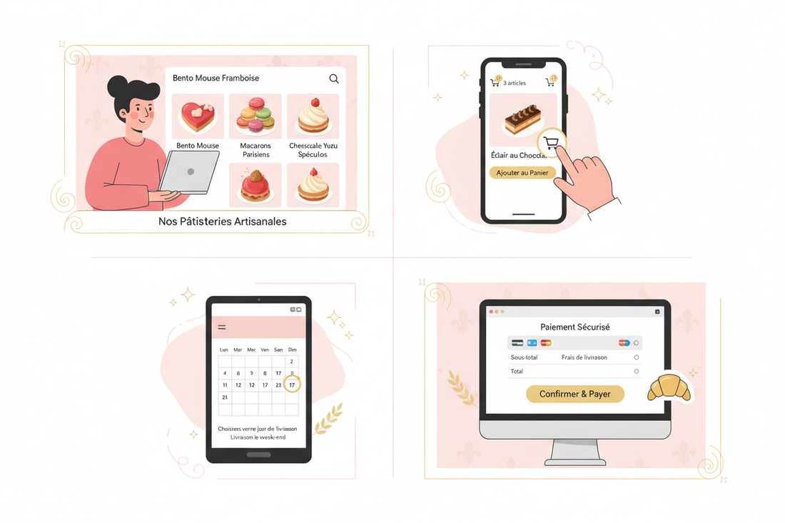 Comment passer votre commande sur Sweet Moments