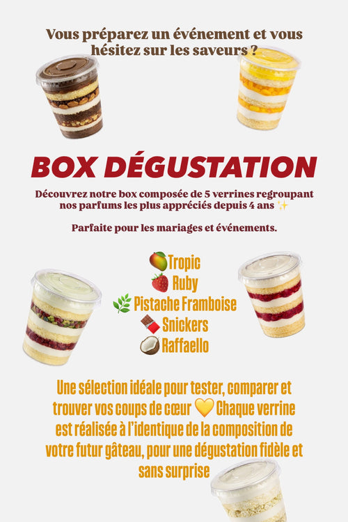 Box de dégustation de 5 verrines